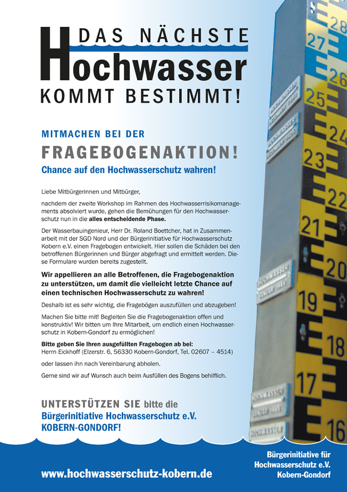 Flyer 2013 – Fragebogenaktion – März/April 2013