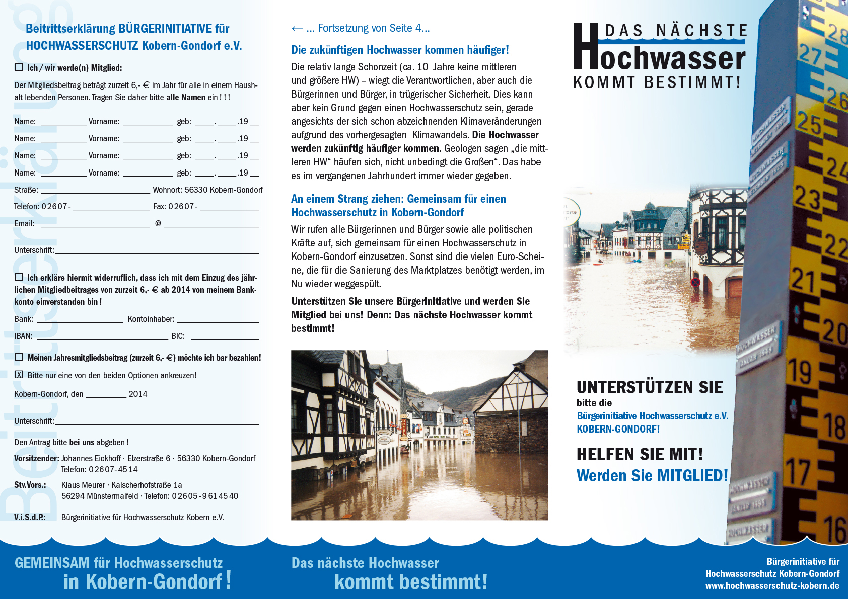 Flyer 2014 – Infos für die Bürgerinnen und Bürger der Gemeinde Kobern-Gondorf – April 2014