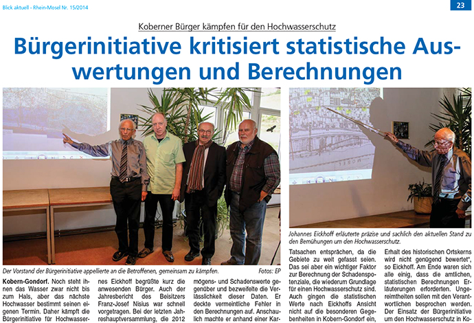 Blick aktuell, 12.04.2014, BI kritisiert